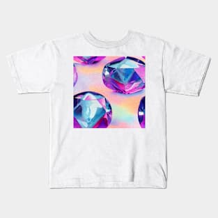 Watercolor diamond pattern Kids T-Shirt